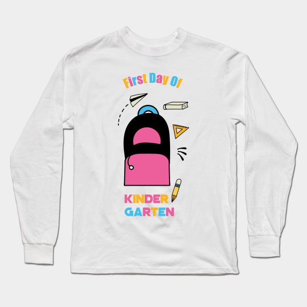 First Day Of Kindergarten Long Sleeve T-Shirt by EpicMums